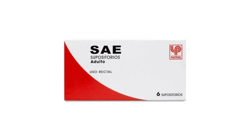 Sae Adulto x 6 Supositorios "Ley Cenabast" Farmex-Pluxee-Persistente